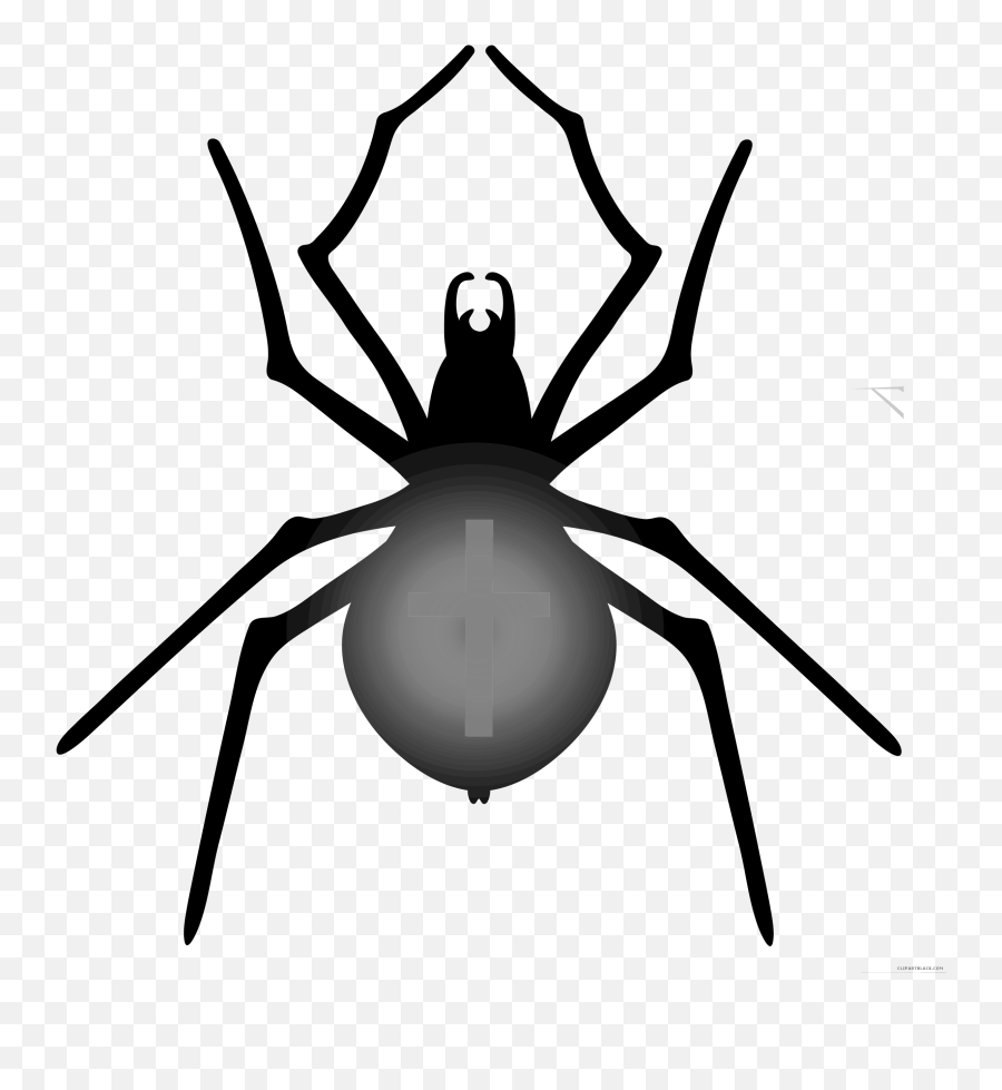 Halloween Spider Clipart Black And White - Halloween Spider Web Drawing Emoji,Spider Emoji