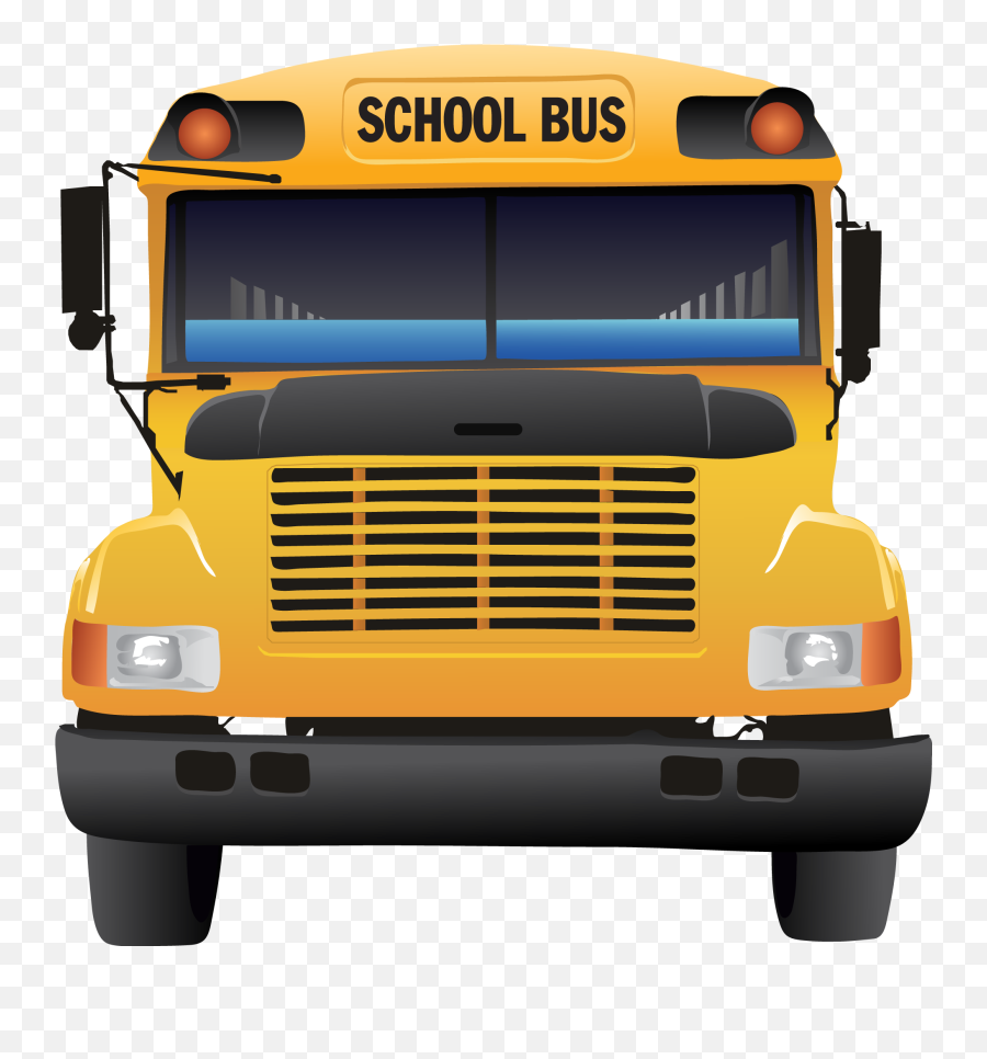 School Bus Clipart - Front School Bus Clipart Emoji,School Bus Emoji