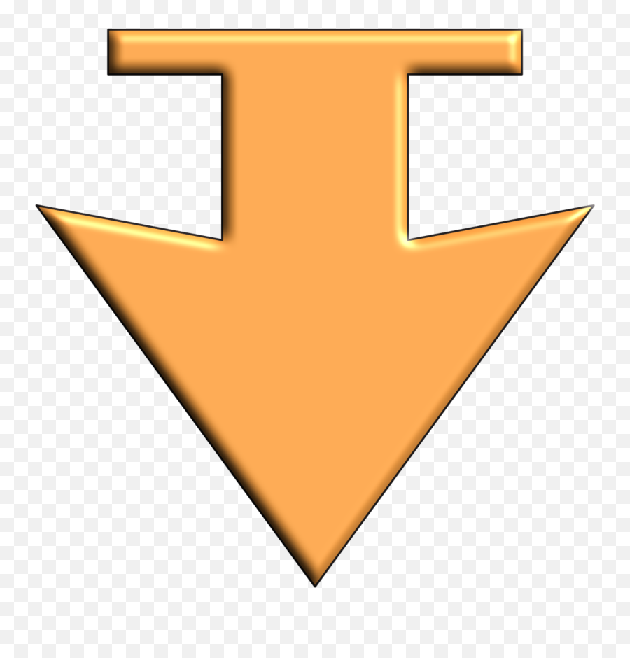 Clipart Arrow Orange Clipart Arrow Orange Transparent Free - Clip Art Emoji,Emoji Arrow Down