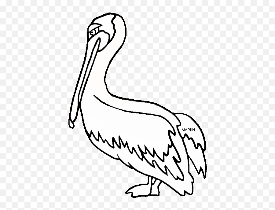 Louisiana Pelican Clipart - Clipart Louisiana State Bird Emoji,Louisiana Flag Emoji