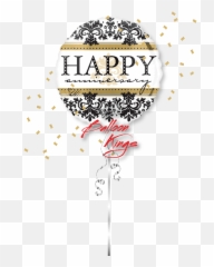 Happy Anniversary Dasmask - Mylar Balloon Emoji