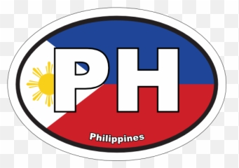 Philippines Flag Oval Sticker - Circle Emoji