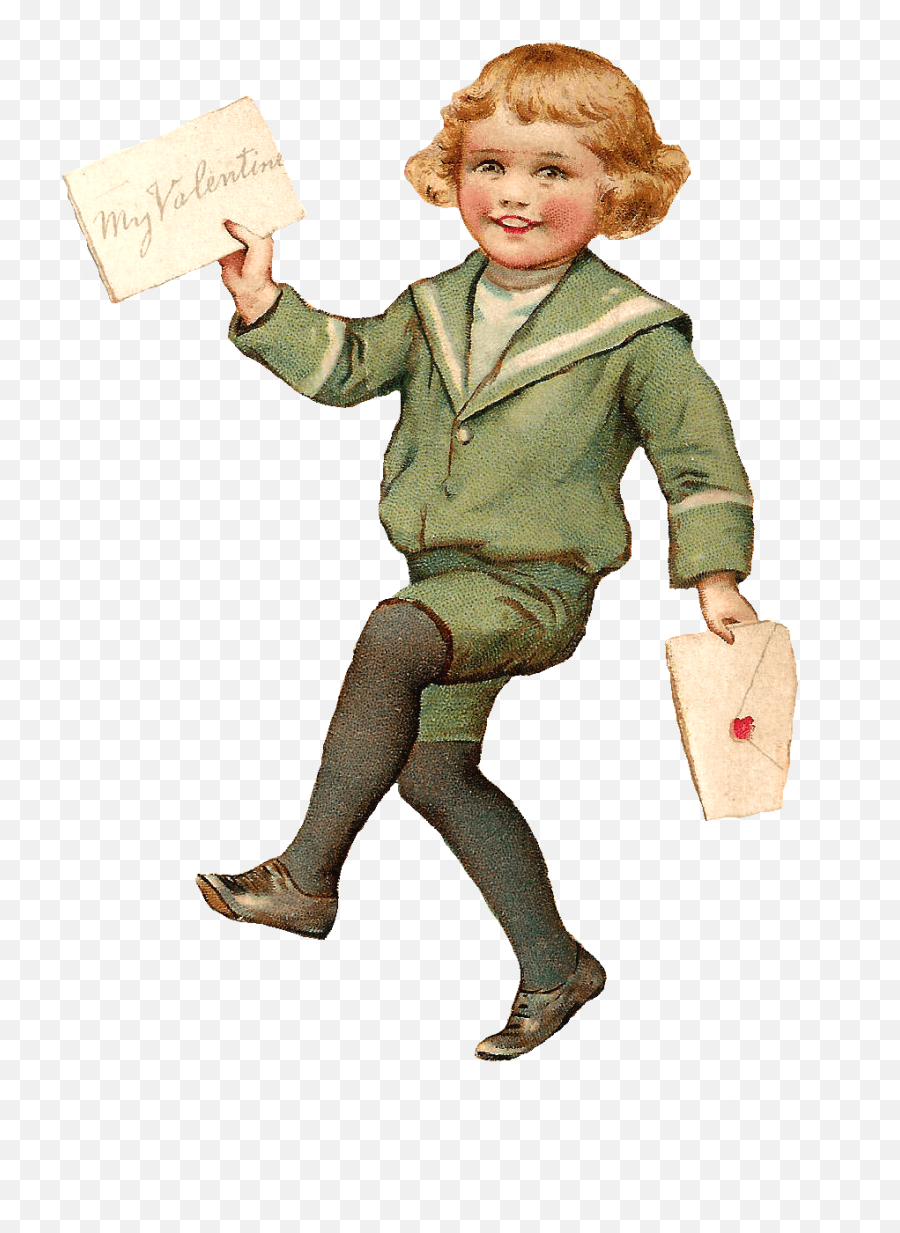 Valentine Boy Png U0026 Free Valentine Boypng Transparent - Victorian Cartoon Child Emoji,Letter And Boy Emoji