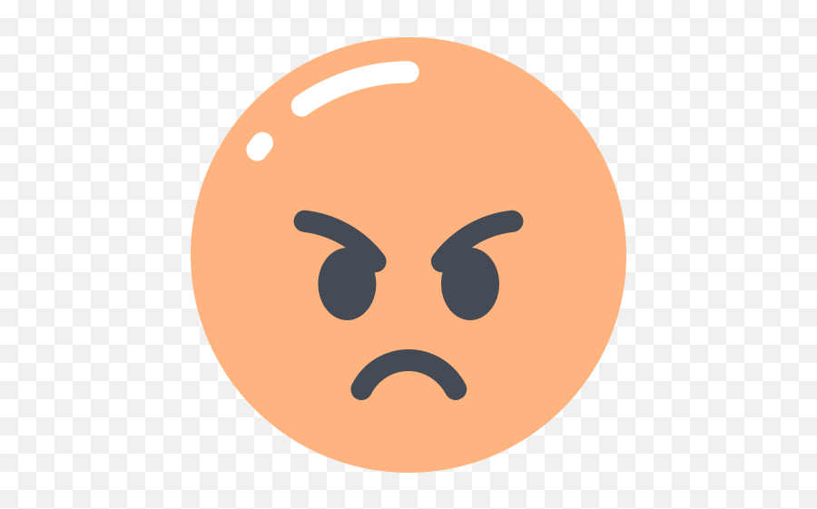 Angry Face Emoji Free Icon Of E Face - Circle,Stern Emoticon