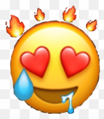emoji hotemoji hearteyes Sticker by Human - Hot Emoji In Iphone
