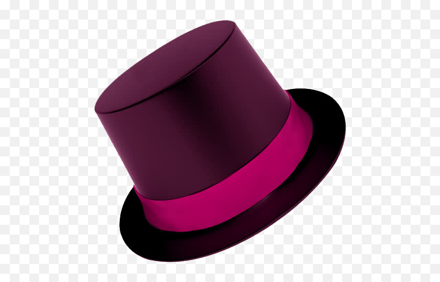 Top Hat Purple - Transparent Purple Top Hat Png Emoji,Top Hat Emoji ...