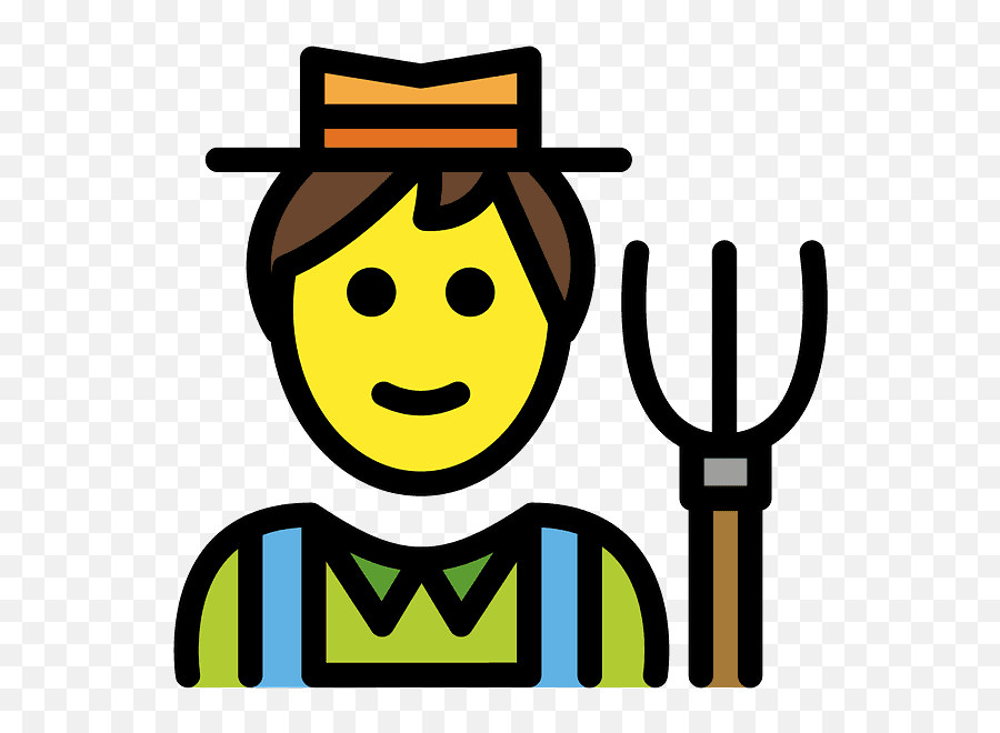 Farmer Emoji Clipart Free Download Transparent Png Creazilla - Wasapp Agricultora Emoticono,Fence Emoji