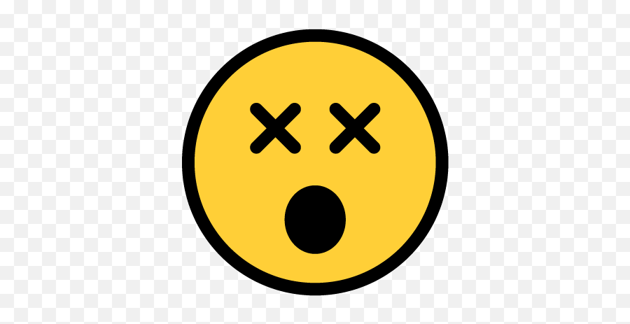 Justemoji - Contrast Dot,Dizzy Face Emoji