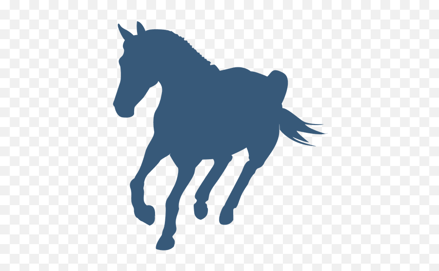Download Png Horse Silhouette Png U0026 Gif Base - Caballo Silueta Color Azul Emoji,Horse Emoticon