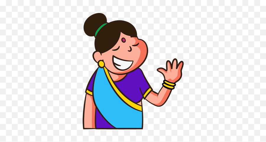 Top 10 Happy Expression Illustrations - Free U0026 Premium Aunty Cartoon Emoji,Person Raising Hand Emoji