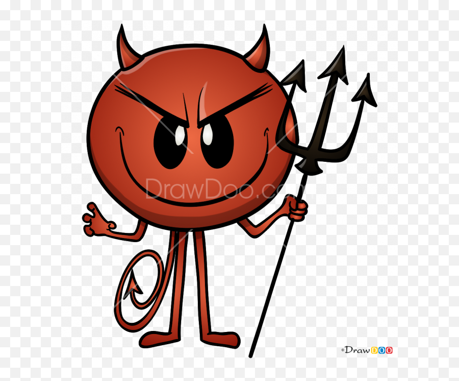 How To Draw Devilicious Emoji Movie - Emoji Movie Characters Devilicious,Watch The Emoji Movie