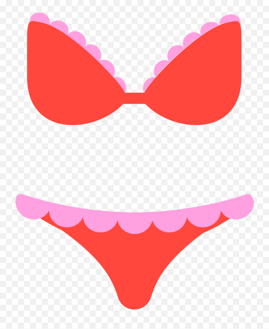 Fxemoji U1f459 - Bikini Clipart,Pink Emojis