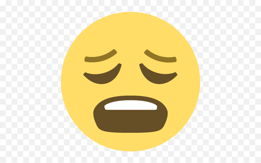 Weary Face Emoji Emoticon Vector Icon - Transparent Moan Emoji Png,Weary Emoji