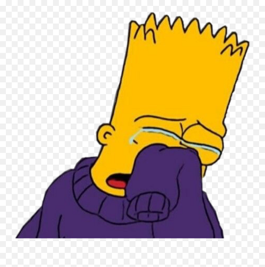 Sad Miserable Simpsons Cry Crying Hurt - Broken Heart Sad Cartoon Emoji,Miserable Emoji