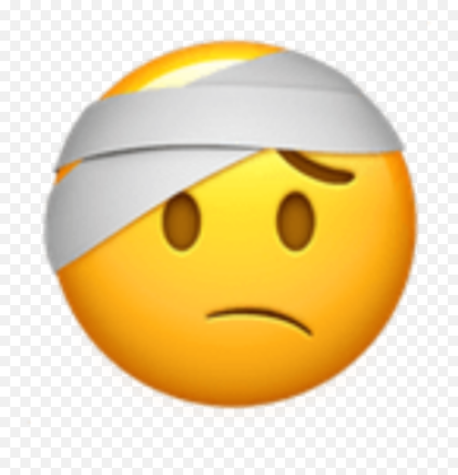 Emojiiphone Emoji Ill Fascia Head - Bandage Emoji,Ill Emoji