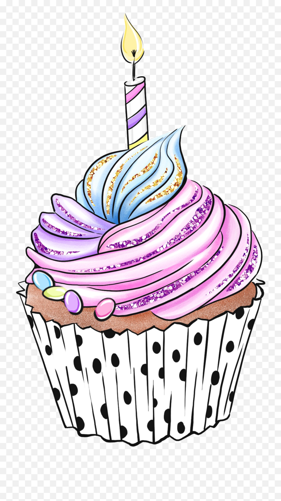 Trending Birthdaycake Stickers Cupcake Emoji Birthday Cake Emoji Art 