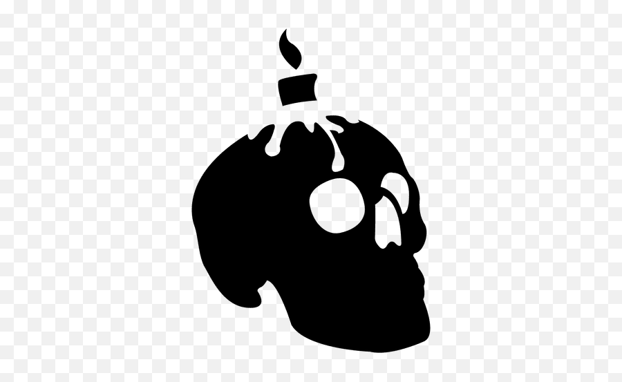 Candle Burning - Skull Emoji,Skull Emoji Png