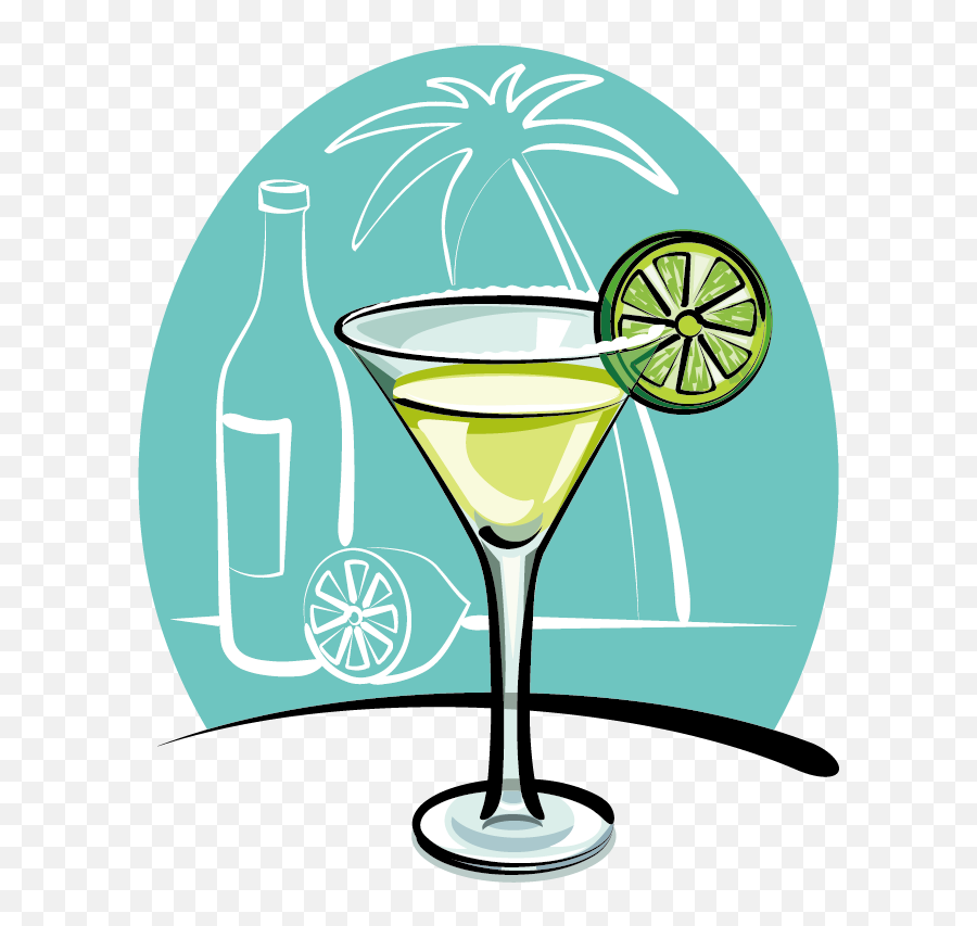Clipart Cup Margarita Clipart Cup Margarita Transparent - Cocktail Glass Cartoon Png Emoji,Margarita Emoji