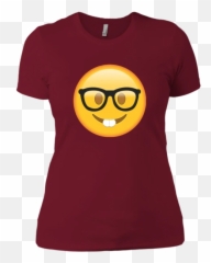 Nerd With Glasses Emoji Shirt Costume Birthday Party T Shirt,Heavy Metal Emoji