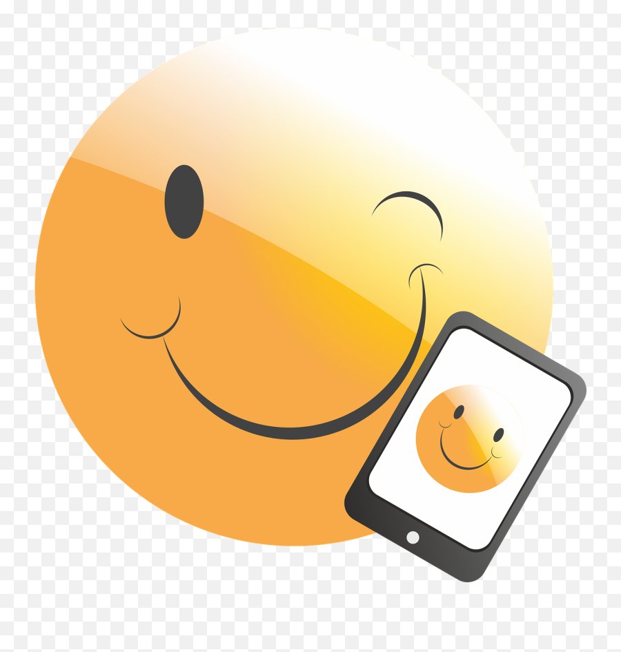 Mobile Phone Smartphone Phone Emoticon Smiley - Smiley Smartphone Emoji,Flower Emoticon