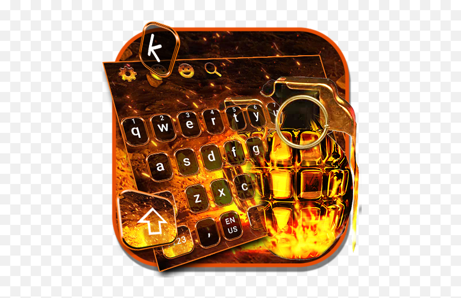 Cool Grenade Keyboard Theme - Google Playu0027d Ttbiqlr Space Bar Emoji,Grenade Emoji