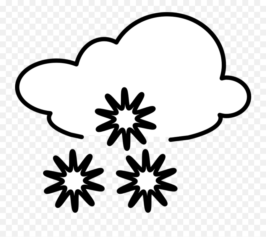 Free Cold Weather Weather Illustrations - Sunny Clipart Black And White Emoji,Sparkle Emoji