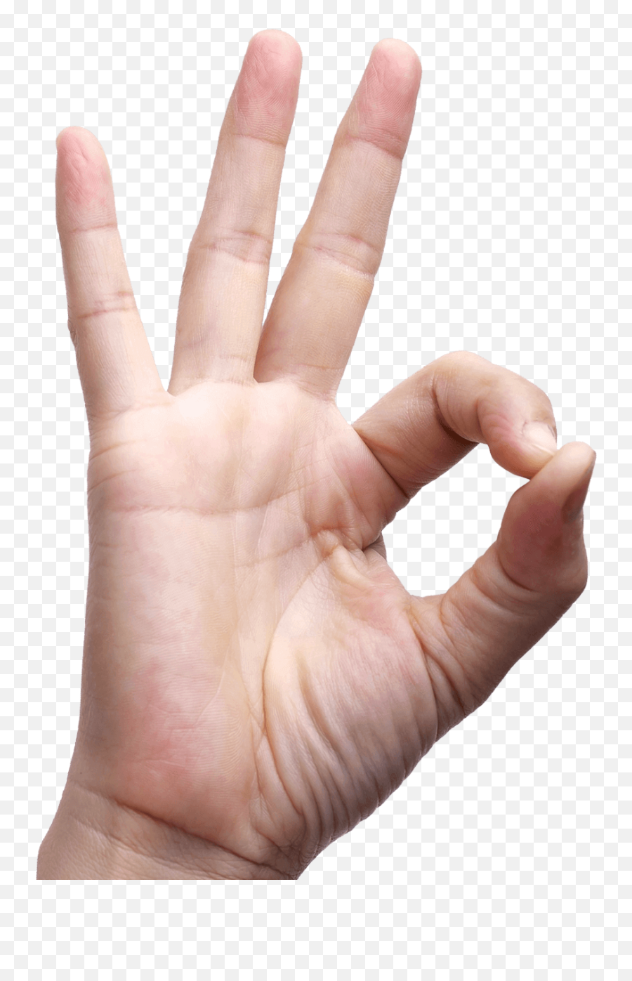 Ok Finger Hand Sign Language - Transparent Ok Hand Png Emoji,Ok Fingers Emoji