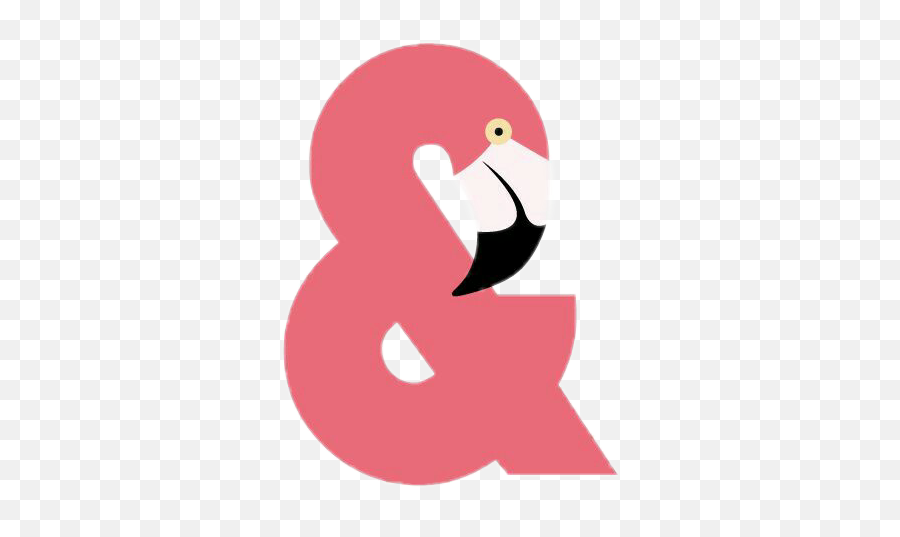 Ampersand Sccoralcolor Flamingo - Ampersand Emoji,Ampersand Emoji