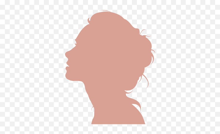Face Silhouette Transparent - Woman Head Silhouette Emoji,Girl Face Emoji