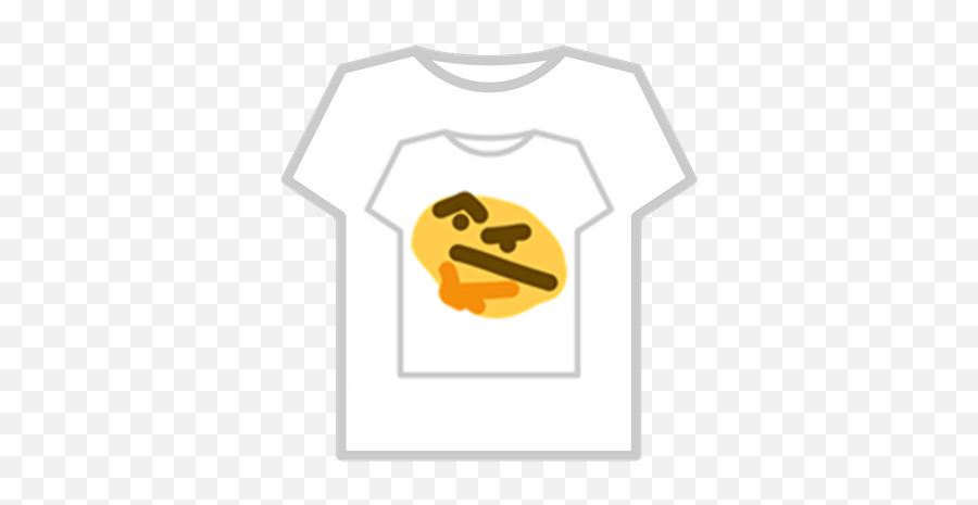 Thinking Emoji Deformed - Roblox Roblox Clown T Shirt,Robux Emoji