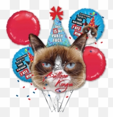 Grumpy Cat Bouquet - Cumpleaños Emoji