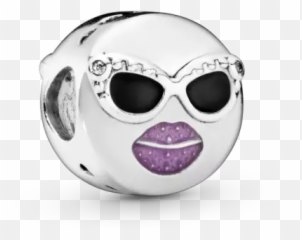 Pandora Cool Face Emoticon Charm - Pandora 797184cz Emoji,Metal Emoticon