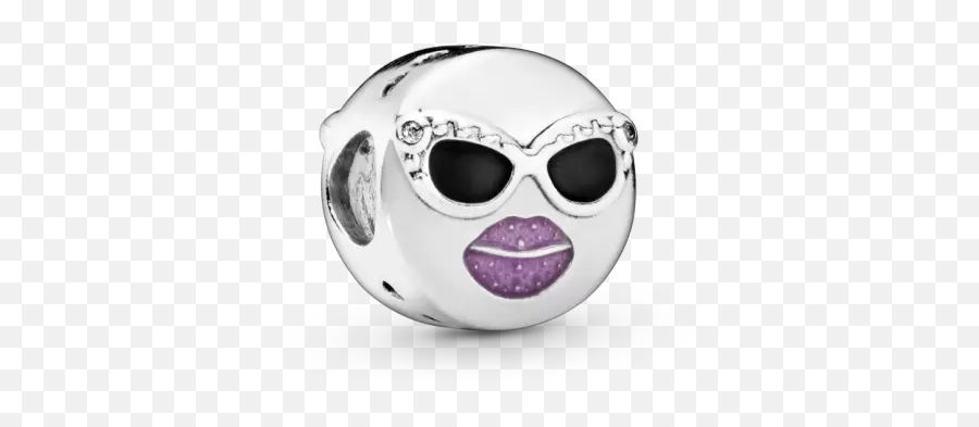 Pandora Cool Face Emoticon Charm - Pandora 797184cz Emoji,Metal Emoticon