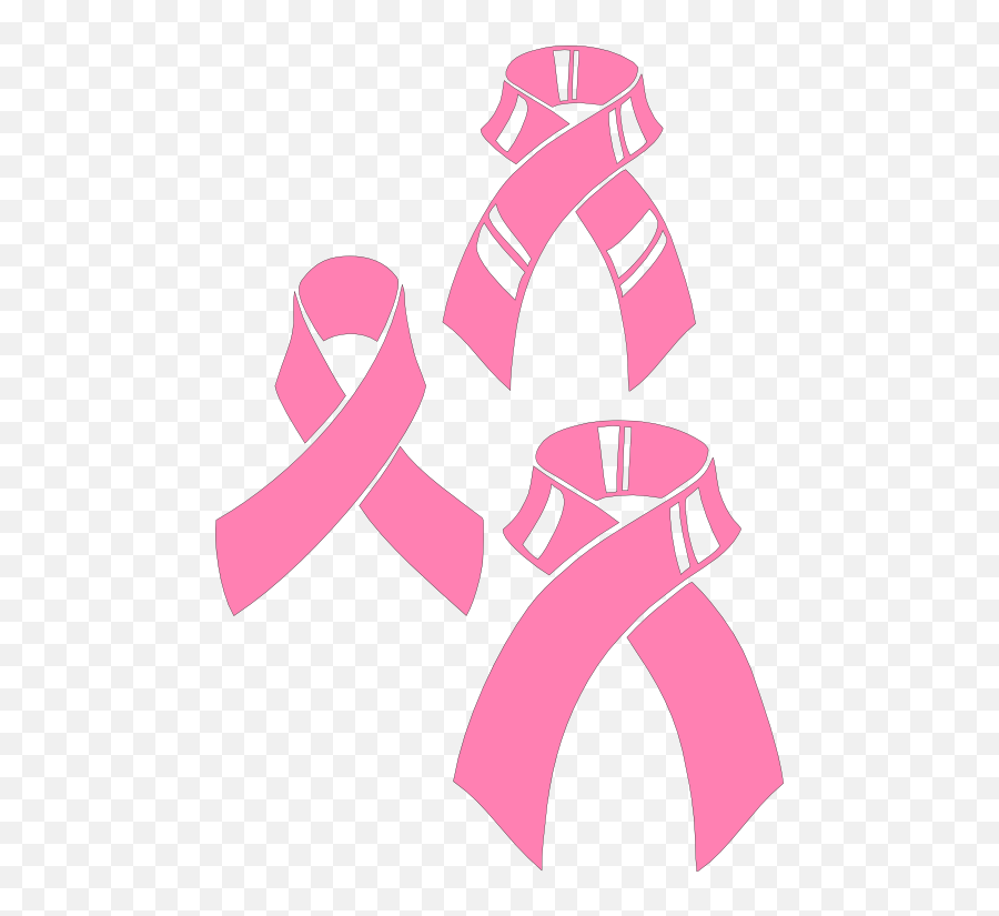 Pink Ribbons For Plotter Clipart - Free Pink Ribbon Breast Cancer Vector Emoji,Pink Ribbon Emoticon