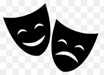 Cinema Clipart Drama Greek Mask Cinema Drama Greek Mask - Theatre Masks Transparent Background Emoji,Theatre Emoji