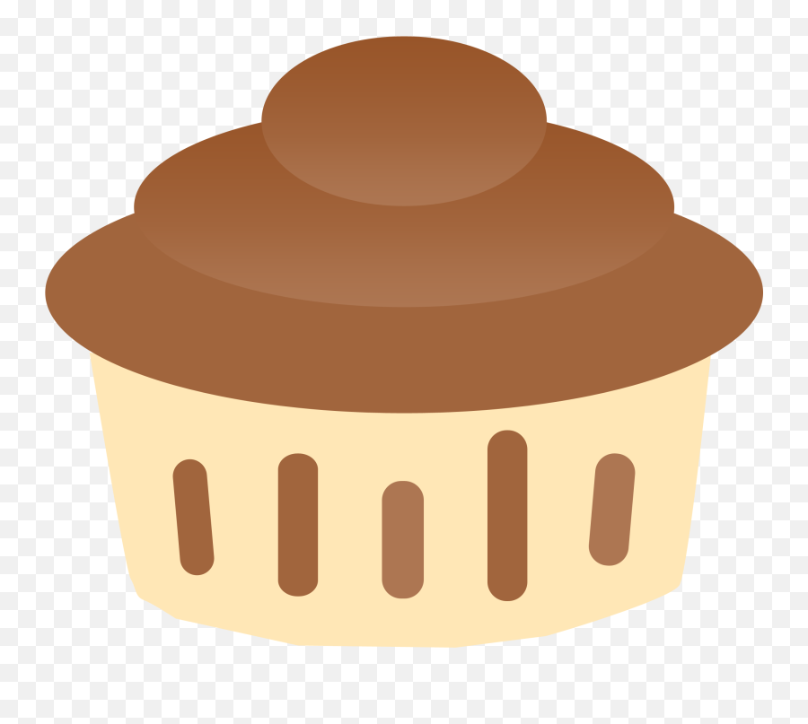 Vanilla And Chocolate Cupcake Clipart - Chocolate Souffle Clipart Emoji,Emoji Cupcakes