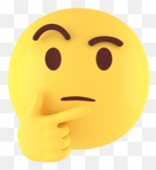 Thinking Face Emoji - Thinking Emoji,Thinking Emoji - free transparent ...