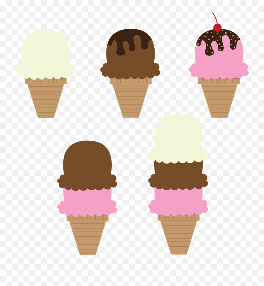 Icecream Dessert Cone Vanilla Chocolate - Ice Cream Cones Clipart Emoji,Chocolate Pudding Emoji