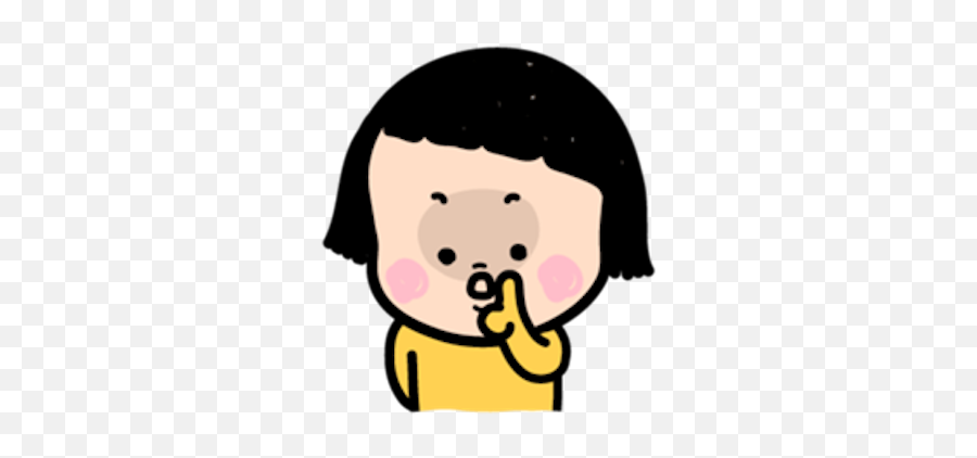 Mimi - Mobile Girl Sticker Emoji,Little Girl Emoji