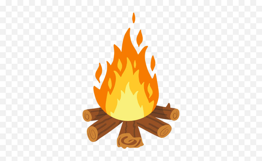 Campfire Illustration Transparent Png - Transparent Background Campfire Clipart Emoji,Bonfire Emoji