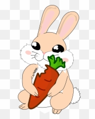 Bunny Carrot Cartoon Cute Planner Emoji