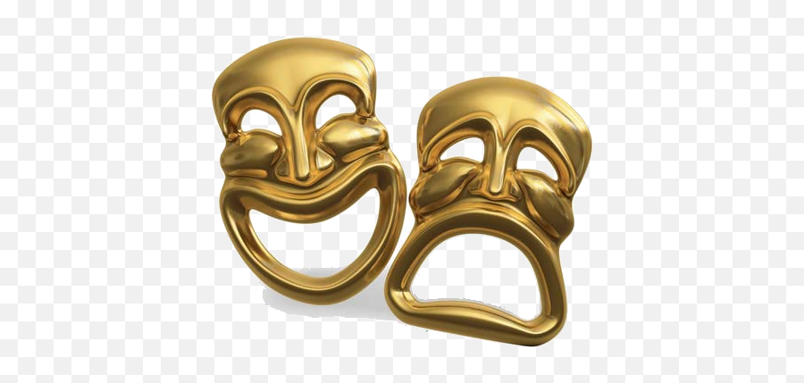 Theatre Masks Comedy Tragedy - Mask Acting Png Emoji,Comedy Tragedy Emoji