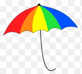 Umbrella Colorful Rainbow Rain Free - Guarda Chuva Colorido Png Emoji,Umbrella Sun Emoji