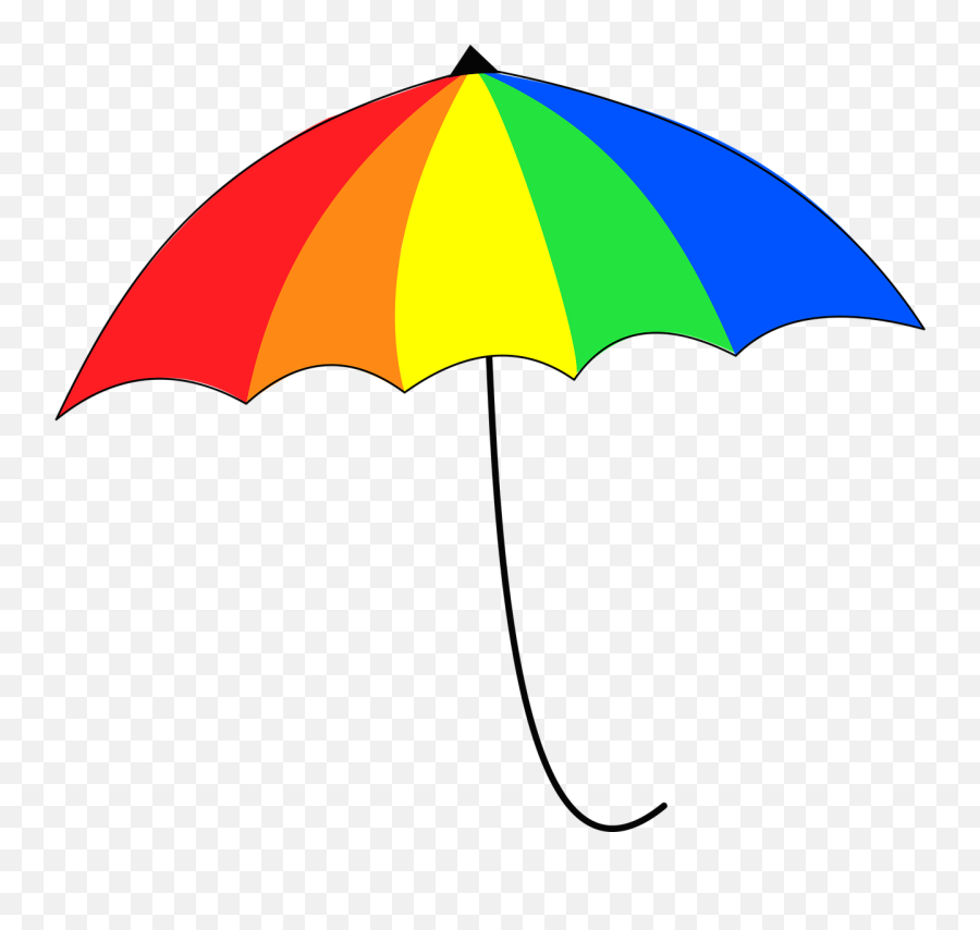 Umbrella Colorful Rainbow Rain Free - Guarda Chuva Colorido Png Emoji,Umbrella Sun Emoji