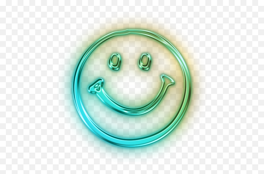 Friendly - Neon Smiley Face Png Emoji,Pharaoh Emoji