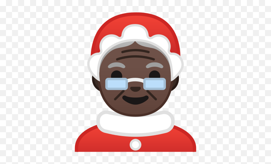 Mrs - Black Santa Emoji Png,Santa Emoji