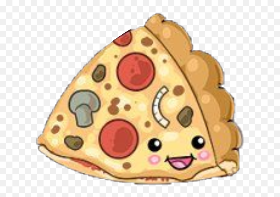 Pizza Kawaii Pizzalover Pizzahut Salami - Cute Food Emoji,Salami Emoji