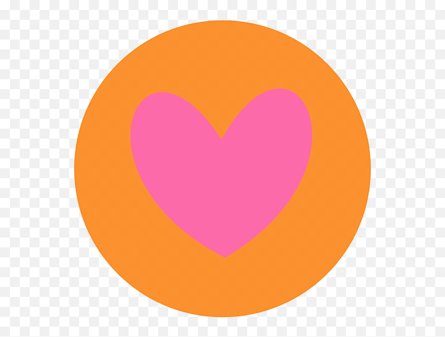 Hearts Clipart Orange Hearts Orange - Heart In Circle Clipart Emoji,Orange Heart Emoji