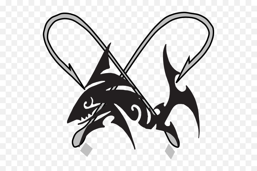 Download Free Fish Silhouette Clip Art At Getdrawings - Fishing Hook Logo Emoji,Fishing Emoji