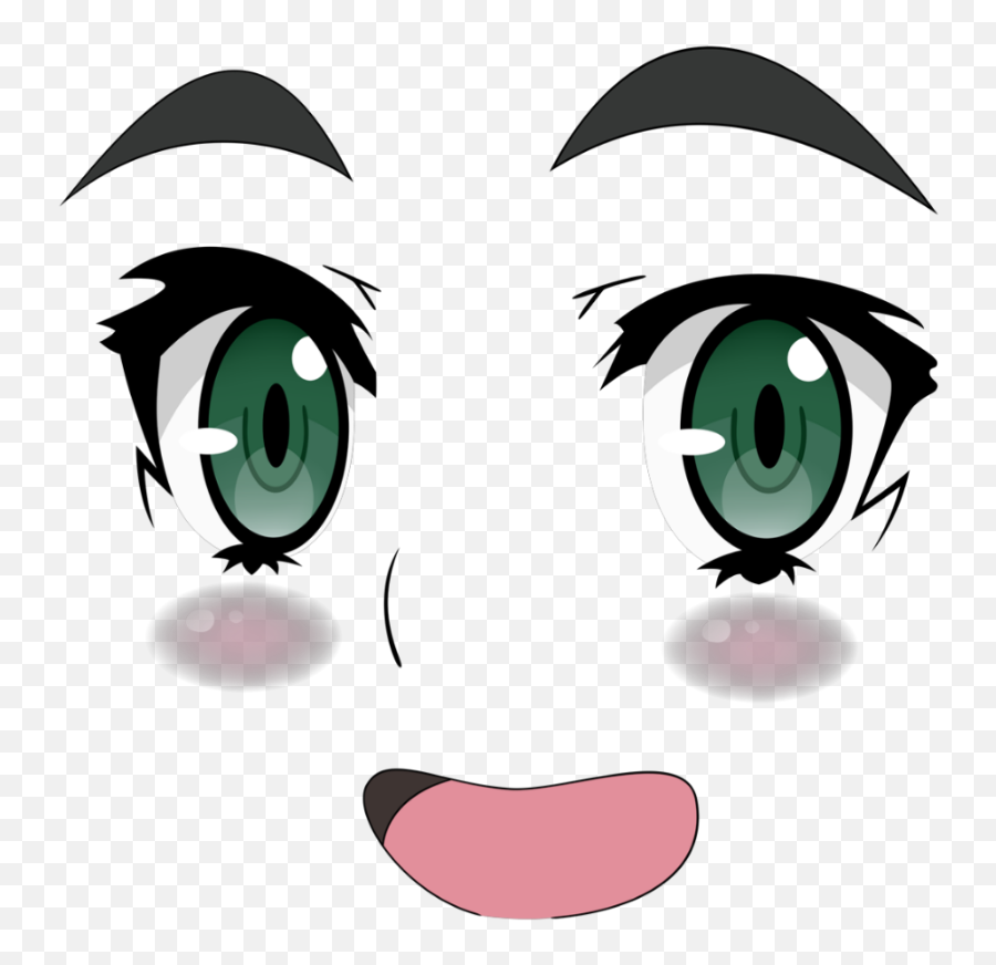 Mq - Anime Girl Face Transparent Emoji,Ahegao Face Emoji - free ...